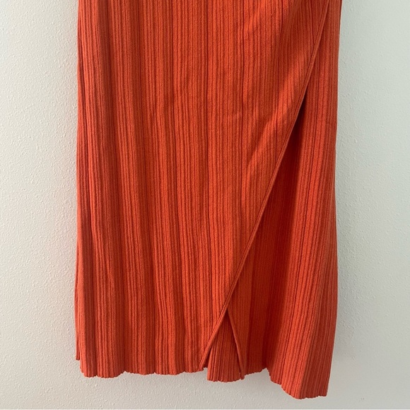 WAYF Cross Over Skirt Orange size large - Picture 11 of 12